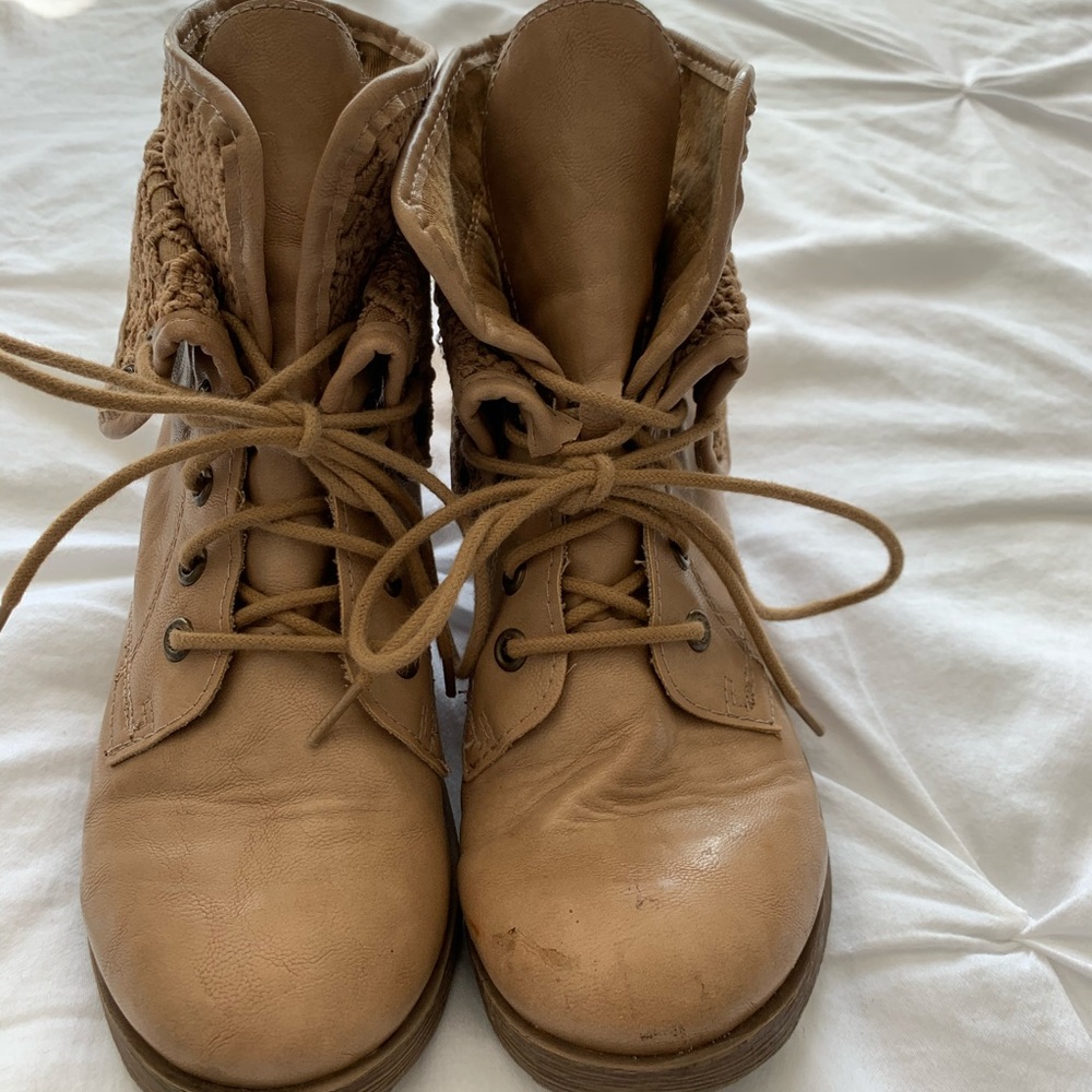 6.5 tan boots